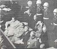 Нацистские лидеры на скамье подсудимых в Нюрнберге
